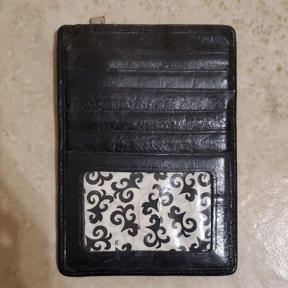 Black Leather Card Holder